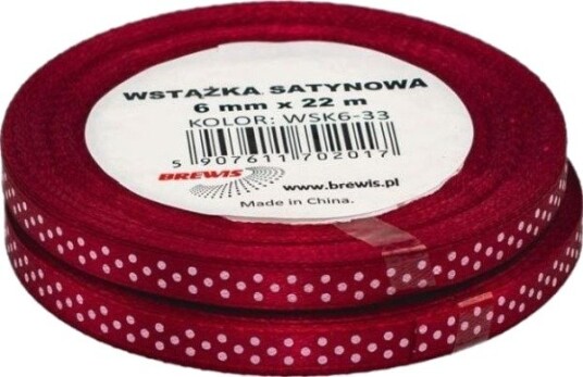 Brewis Satengbånd Med Prikker 6 Mm Wsk6 33
