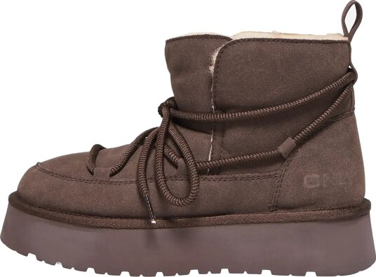 ONLY Onlfan Felicia Lace Teddy Platform Boot - BRACKEN - 39