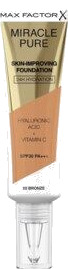 Max Factor Miracle Pure Foundation #80 Bronze - Fuktighetsgivende med SPF30