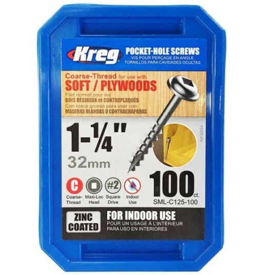 Kreg SML-C125-100 Skrue 32 mm 100-pakning