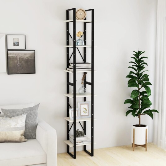 vidaXL H?yskap hvit 40x30x210 cm heltre furu