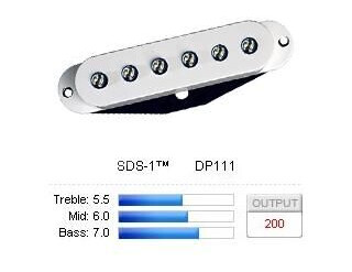 Dimarzio Dp111w Pickup Strat Sds-1 Hvit