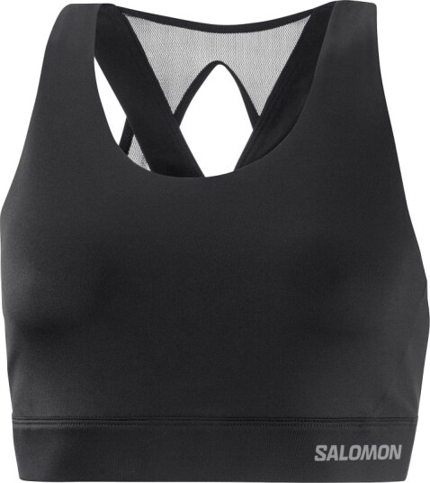 Salomon Women's Cross Run Bra XS, Deep Black Salomon Women's Cross Run Bra XS, Deep Black
