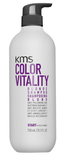 KMS ColorVitality Blonde Shampoo 750 ml for blondt og farget hår med solbeskyttelse