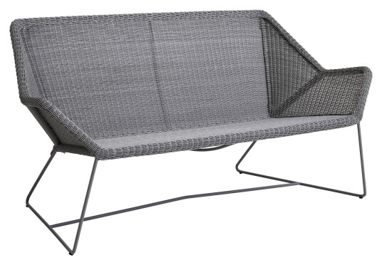 Cane-line Breeze 2-pers. loungesofa, Lysegrå