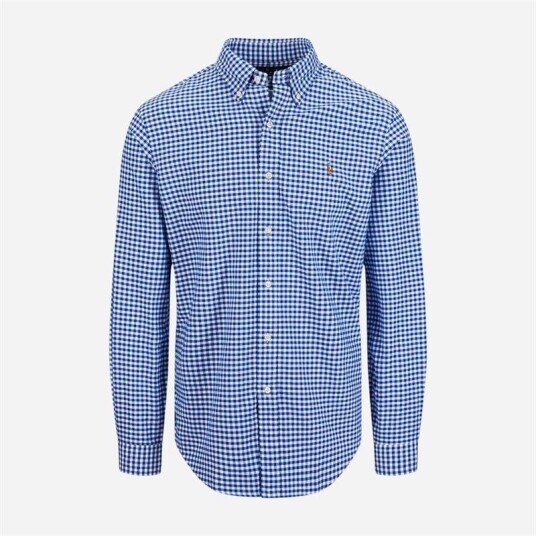 Ralph Lauren Cubdppcs-Long Sleeve-Sport Shirt Blue/white Gingham