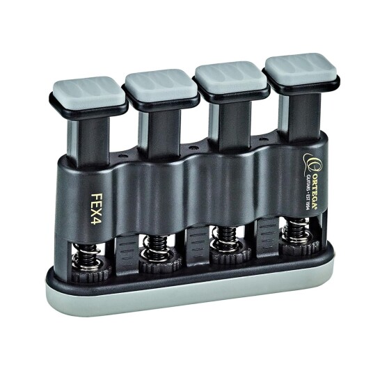 Ortega Guitars Ortega Fex4 Finger Trainer, 4 Grey/Svart Ortega Guitars Ortega Fex4 Finger Trainer, 4 Grey/Svart