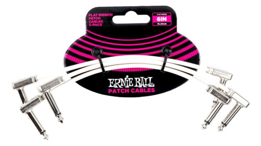 Ernie Ball Eb-6385, Flat Patch Hvit, 3-Pack Ernie Ball Eb-6385, Flat Patch Hvit, 3-Pack