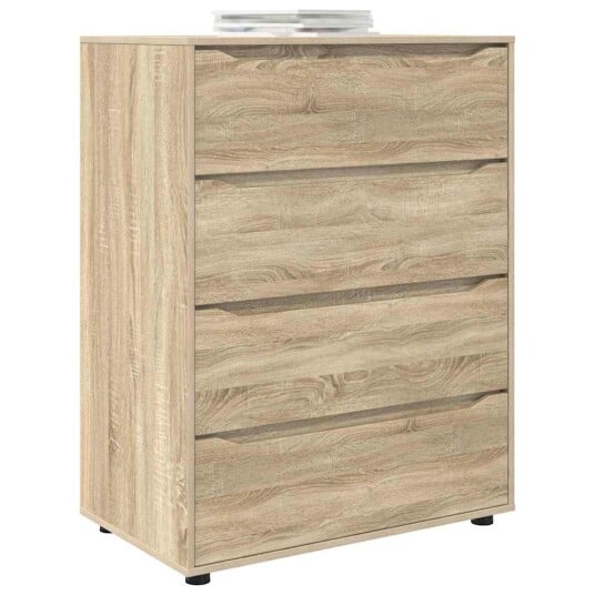  Oppbevaringsskap 2 pcs Sonoma eik 80 x 48 x 105 cm