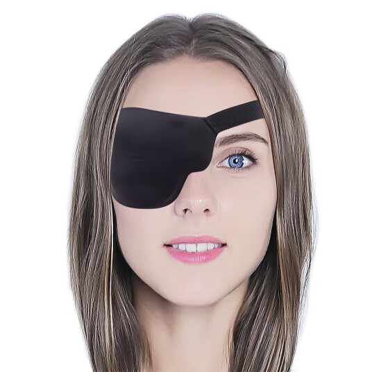 INF 3D øyemaske for høyre øye med justerbar spenne Sort INF 3D øyemaske for høyre øye med justerbar spenne Sort