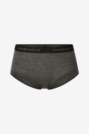 Bagheera   Hipstertruse Merino Brisk Hipsters Women   Grå