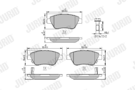 Bremseklosser JURID 573652J Bremseklosser JURID 573652J