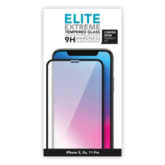 Linocell Elite Extreme Curved Skjermbeskytter for iPhone X, Xs og 11 Pro