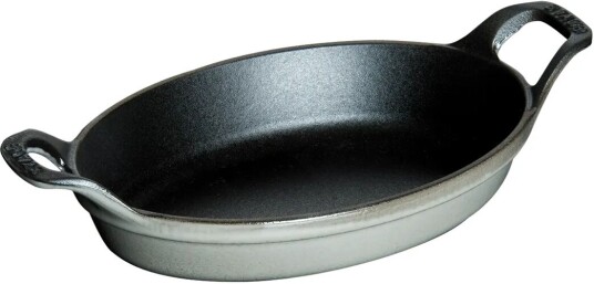 Staub oval ovnsform støpejern 15 cm Grafittgrå