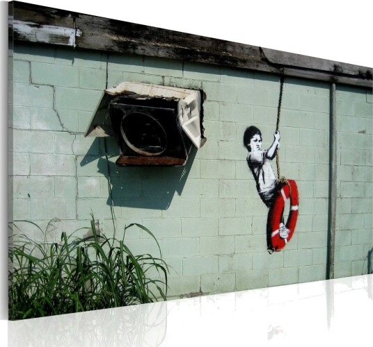 Bilde Boy On A Swing Banksy 60x40 Artgeist sp. z o. o.