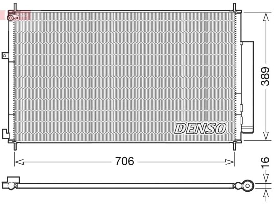 Kondensator, klimaanlegg DENSO DCN40024