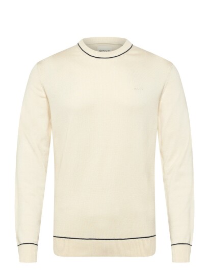 GANT Cotton Modal C Neck Cream S GANT Cotton Modal C Neck Cream S