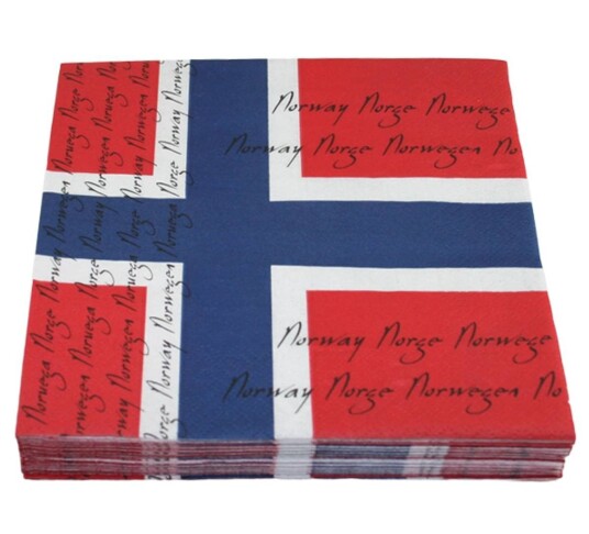 Servietter flaggdesign