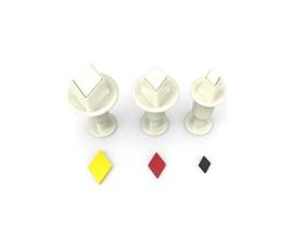 Miniutstikkere Med Stempel Diamant Pk/3 Miniutstikkere Med Stempel Diamant Pk/3