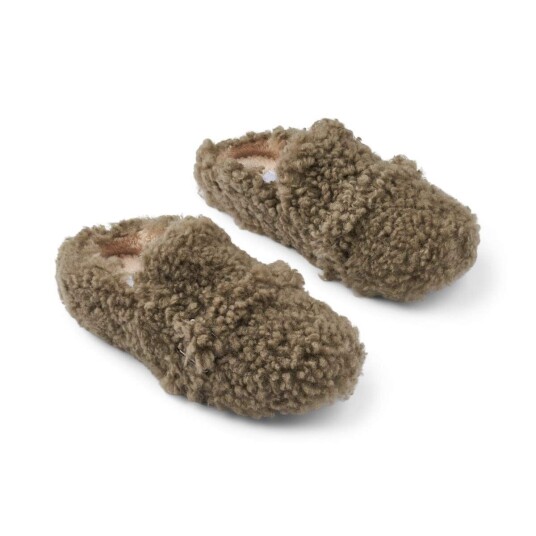Fluffy krøllete tøfler Mørkegrønn 37 Fluffy krøllete tøfler Mørkegrønn 37