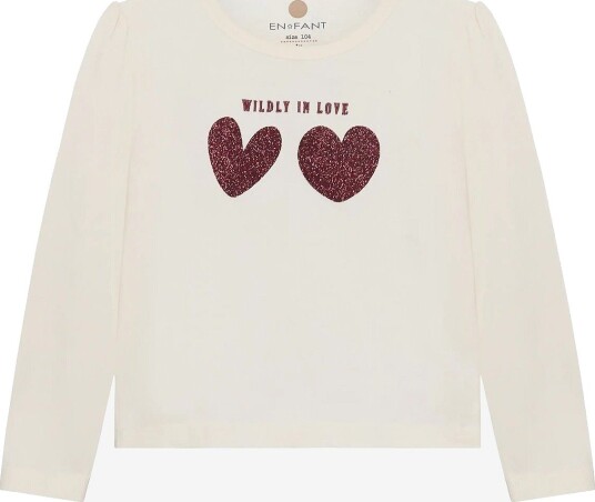 En Fant T-Shirt Ls PEARLED IVORY 92
