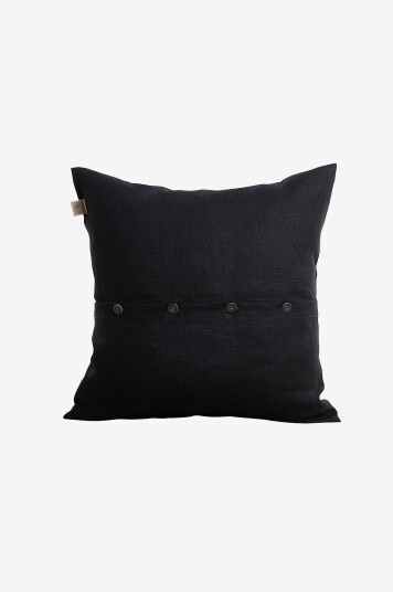 Lovely Linen Putetrekk Classic i manglet lin Svart Lovely Linen Putetrekk Classic i manglet lin Svart
