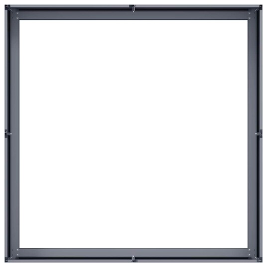 Plantekasse antrasitt 100x100x30 cm stål