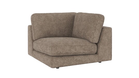 Rowico Home Duncan hjørnedel Mørk beige Anna 6 103 x 103 x 78 cm Beige
