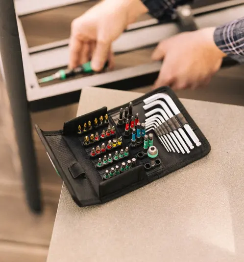 Wera Kraftform Kompakt 100 - Skrutrekker Med Spiss- Og Sokkelsett - 52 Deler - Inn Foldable Box