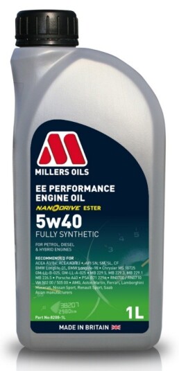 Motorolje MILLERS EE PERFOMANCE A3 B4 5W40 1L Motorolje MILLERS EE PERFOMANCE A3 B4 5W40 1L