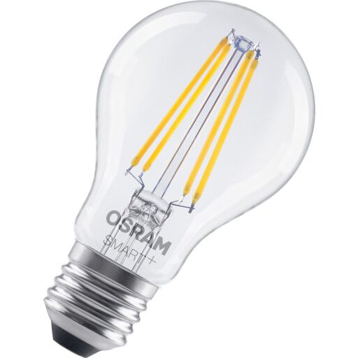 Osram Smart+ Wifi E27 standardpære 2700K 6W Klar Osram Smart+ Wifi E27 standardpære 2700K 6W Klar