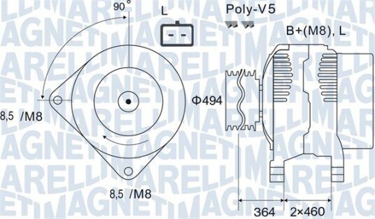 Dynamo MAGNETI MARELLI 063731645010