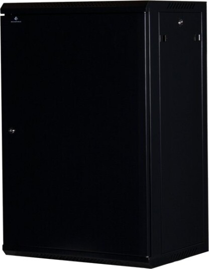 Rockstable Rs19-6418S Veggmonterbar Hylle 18U 60 Kg Nøkkellås Justerbare Bein Sort