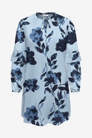 Only Carmakoma Kjole carCarti O neck Abk Dress Jrs Blå