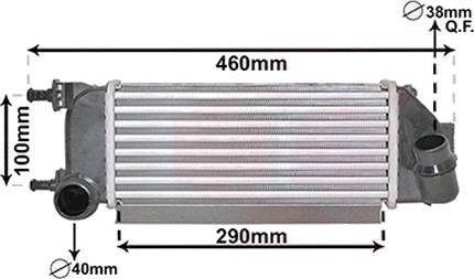 Intercooler VAN WEZEL 17014710