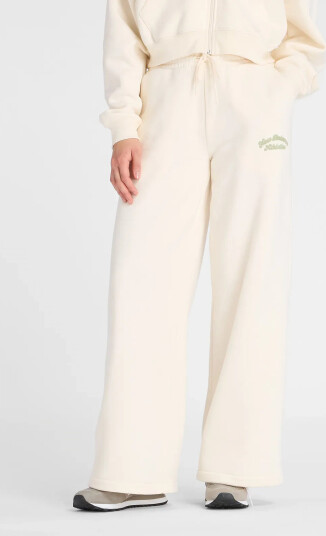 New Balance Linear Heritage Fleece Wide Leg Pant - Cream - XL New Balance Linear Heritage Fleece Wide Leg Pant - Cream - XL