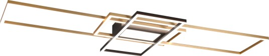 Irvine LED-Taklampe Mattmessing/Mattsvart -