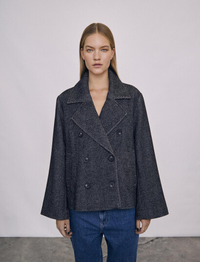Object Objkeily Short Jacket Noos - Grey - 36