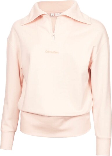 Calvin Klein Golf Aurora 1/2 Zip Sweater Pink S
