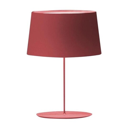Vibia Warm Bordlampe Aluminiums Skjerm Matt Rød