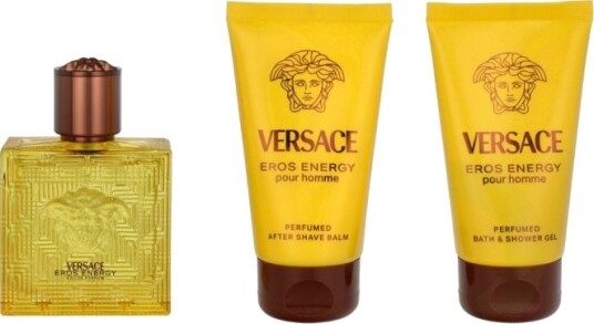 Versace Eros Energy Giftset 150 ml Eau De Parfum Spray 50ml/Bath & Shower Gel 50ml/Aftershave Balm 50ml