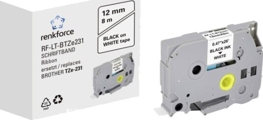 Renkforce Rf-6027490, Svart På Hvitt, Permanent Akryl, Kontinuerlig Etikett, Tze, Grå, Brother Renkforce Rf-6027490, Svart På Hvitt, Permanent Akryl, Kontinuerlig Etikett, Tze, Grå, Brother