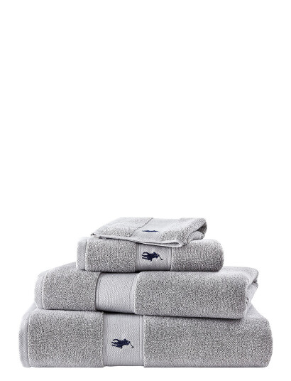 Ralph Lauren Home Poloplay Guest Towel - Grey - 40X75CM