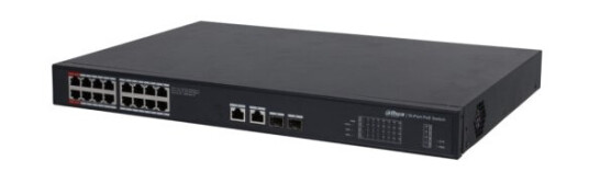 Dahua Technology Poe Dh-Pfs3220-16Gt-190, Uhåndtert, L2, Gigabit Ethernet (10/100/1000), Gigabit Ethernet, Strøm Over Ethernet (Poe), Rack-Montering