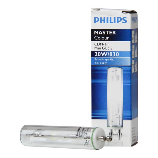 Philips MASTERColour GU6.5 CDM-Tm Mini 20W - 830 varm hvit