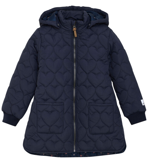 Minymo Quilted Long Jacket Navy 116 Minymo Quilted Long Jacket Navy 116