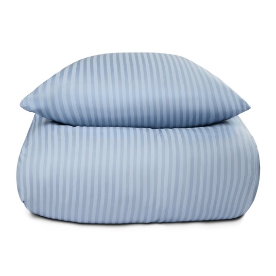 Borg Living Sengetøy - 150x210 cm - Lyseblå - Jacquardvevd - 100% bomullsateng