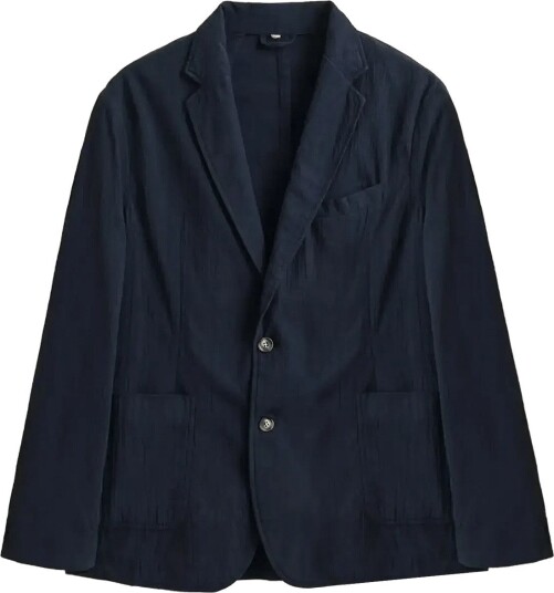 Gant Gmnt Dyed Seersucker Blazer Navy 50
