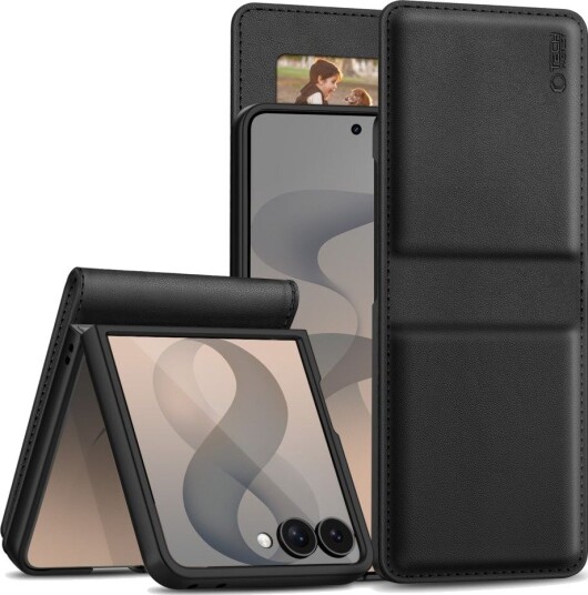 Tech-Protect Wallet Case for Samsung Galaxy Z Flip 8 Svart