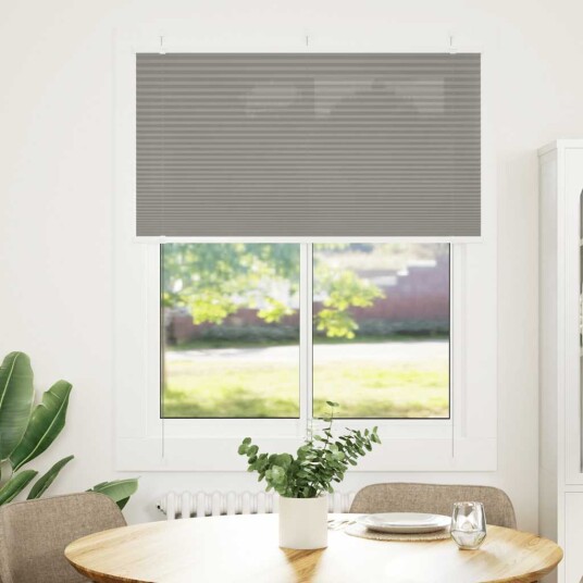 plisségardin antrasitt 110x100cm Stoff Bredde 109,4cm Polyester